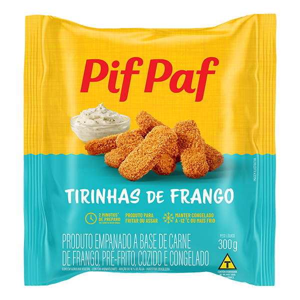 Tirinhas de Frango Empanadas Pif Paf