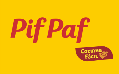 Logo linha produtos Pif Paf Cozinha Fácil.